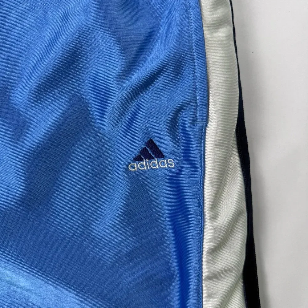 Adidas Pure Game Series Tearaway Joggers Blue Y2K Track Pants Small
